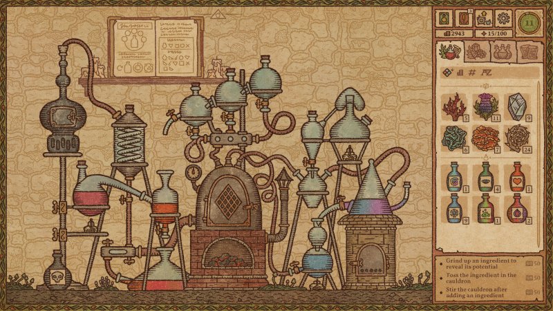 Potion Craft mette in scena il mestiere dell'alchimista con una grafica molto particolare