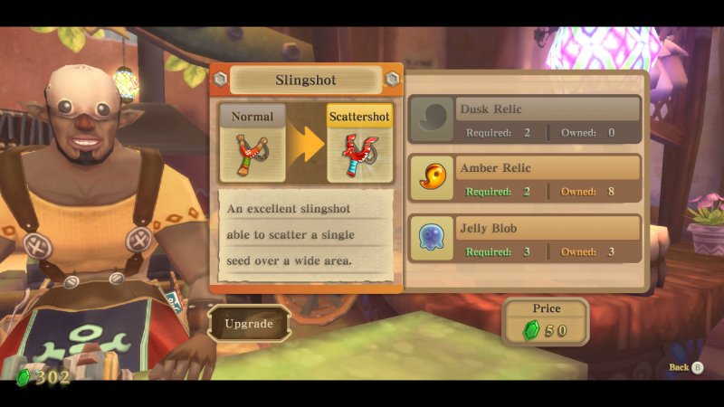 The Legend of Zelda: Skyward Sword HD: coi materiali giusti, si possono migliorare armi e strumenti. The Legend of Zelda: Skyward Sword HD: coi materiali giusti, si possono migliorare armi e strumenti.