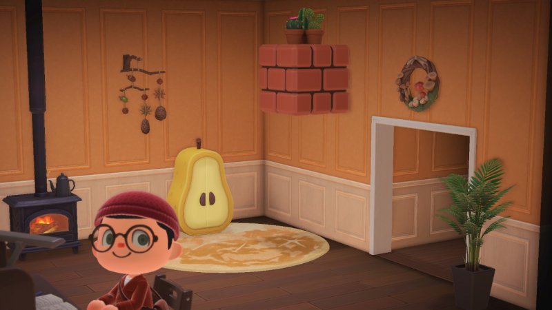 Un blocco fluttuante utilizzato come mensola