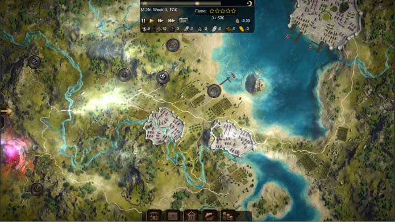 Blacksmith Legends: la mappa del territorio