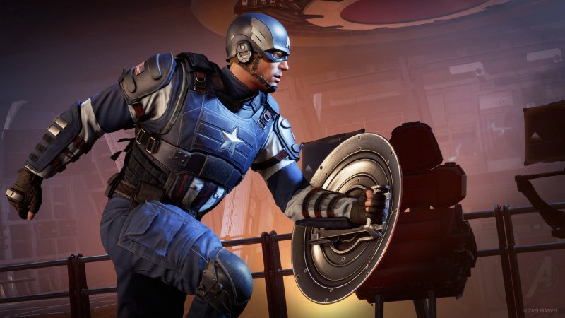 Marvel's Avengers, un'immagine di Captain America. Marvel's Avengers, un'immagine di Captain America.