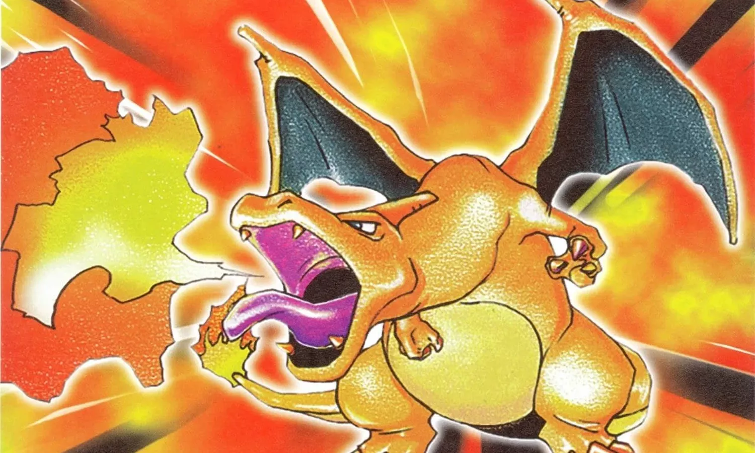 Charizard che sputa fuoco