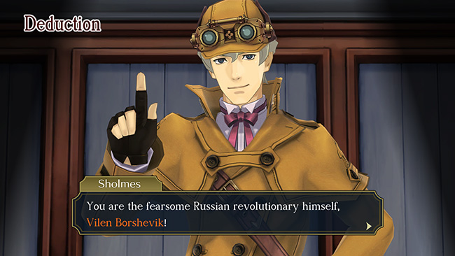 The Great Ace Attorney Chronicles, Herlock Sholmes e le sue deduzioni campate per aria