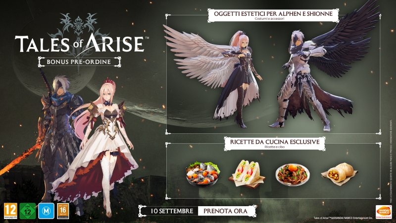 Tales of Arise: i bonus pre-ordine. Tales of Arise: i bonus pre-ordine.