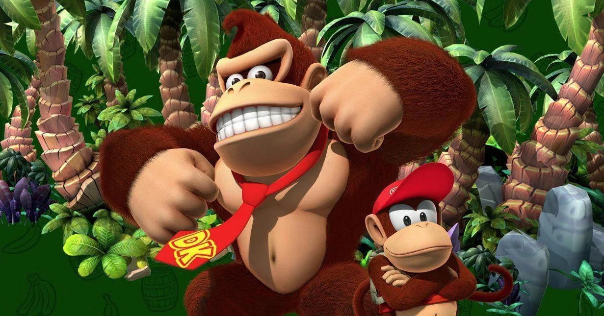 Donkey Kong e Diddy Kong da Donkey Kong Country Returns HD