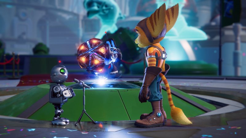 Ratchet e Clank davanti al dimensionatore Ratchet e Clank davanti al dimensionatore