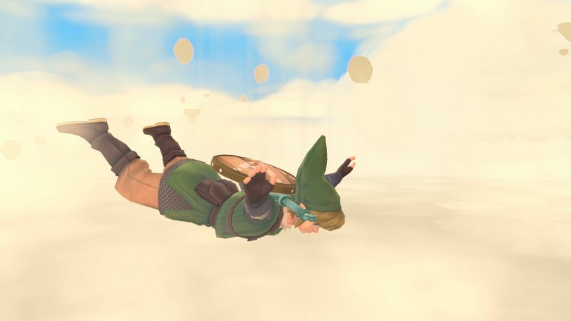 The Legend of Zelda: Skyward Sword HD: la posizione di Link in planata è identica a quella assunta nel sequel di Breath of the Wild. The Legend of Zelda: Skyward Sword HD: la posizione di Link in planata è identica a quella assunta nel sequel di Breath of the Wild.