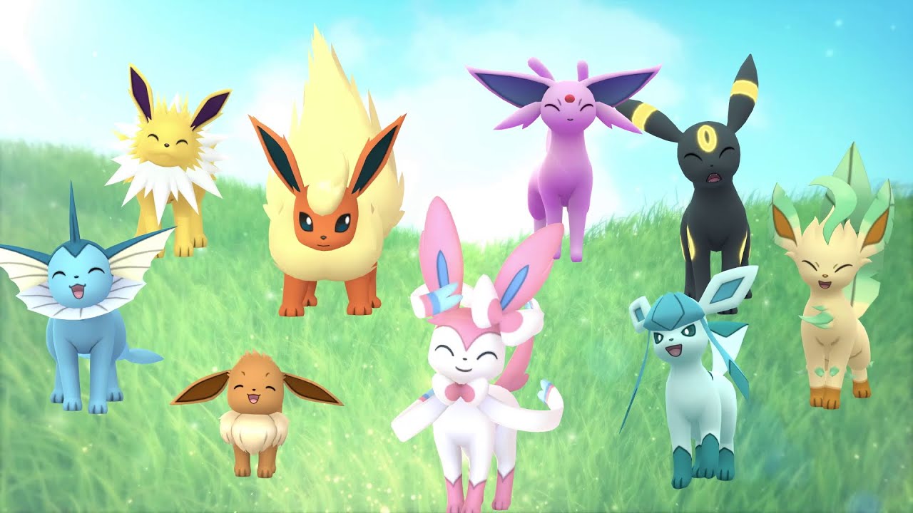 Pokémon GO: evolvere Eevee in Sylveon, Leafeon, Glaceon, Espeon, Umbreon, Vaporeon, Jolteon, Flareon