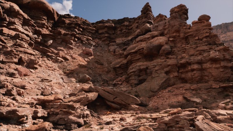 Un esmepio dei dettagli tridimensionale dell'Unreal Engine 5