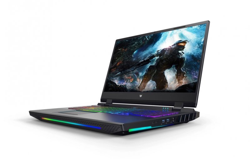 Parte frontale con tastiera illuminata