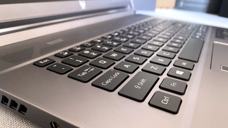 La tastiera dell'ACER Predator Triton 500