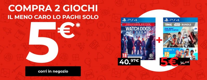 La nuova promozione di GameStopZing, compra 5, il meno caro lo paghi 5 euro
