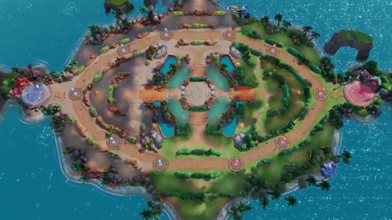 La mappa di Pokémon Unite