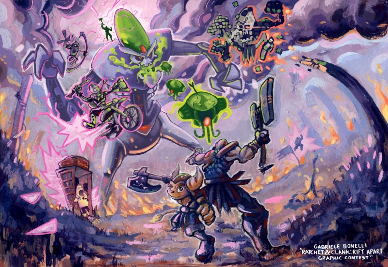 Terzo premio Ratchet & Clank Rift Apart Graphic Contest