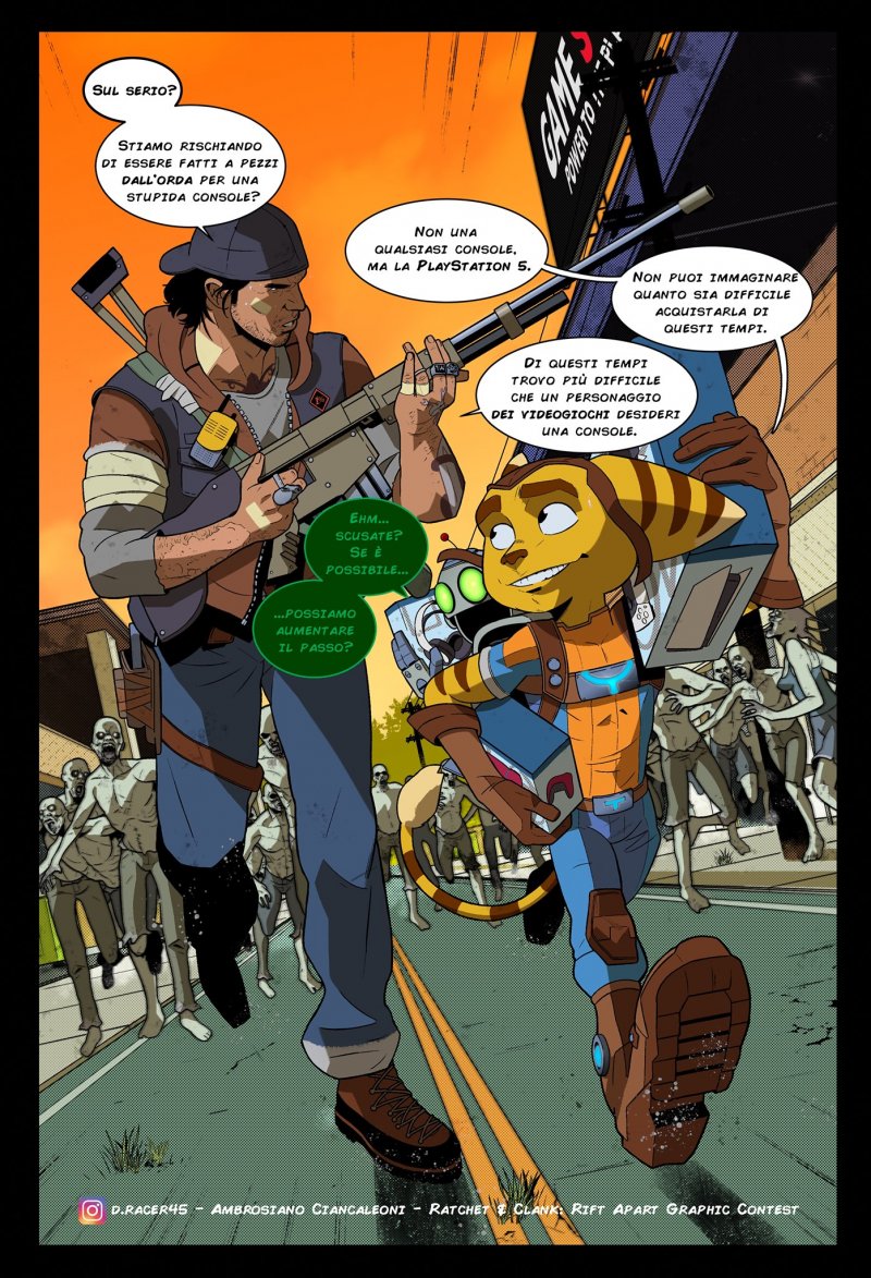 Premio PS5, Ambrosiano Ciancaleoni - Ratchet & Clank: Rift Apart Graphic Contest
