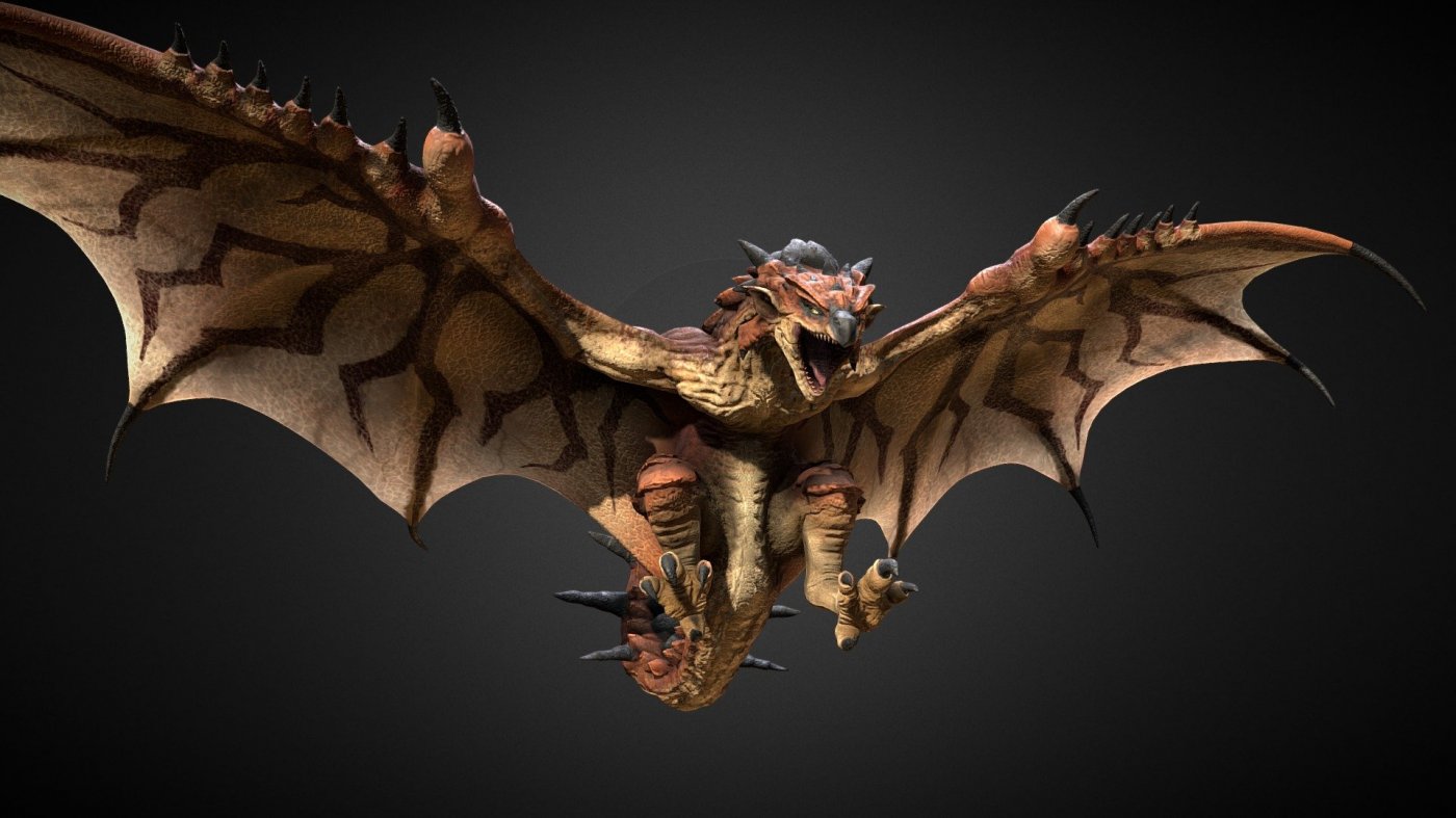 Il Rathalos in Monster Hunter World.