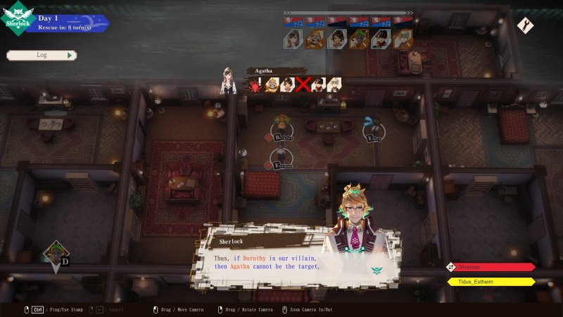 Crimesight, Sherlock impegnato in una delle sue deduzioni Crimesight, Sherlock impegnato in una delle sue deduzioni