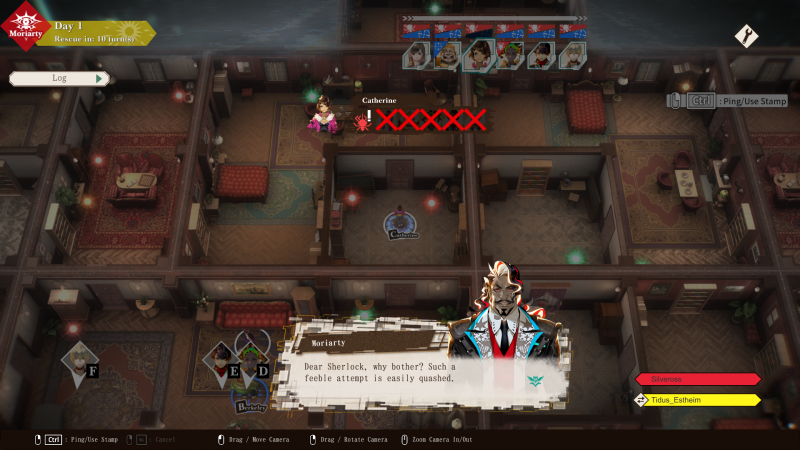 Crimesight, Moriarty impone la propria volontà su una pedina mossa anche da Sherlock Crimesight, Moriarty impone la propria volontà su una pedina mossa anche da Sherlock