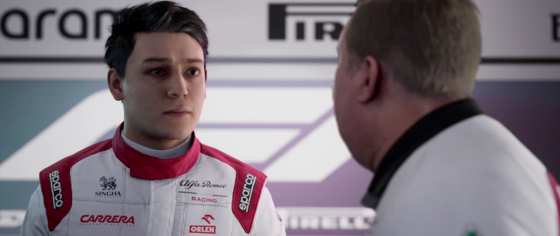 Il nostro protagonista nel paddock di Formula 1