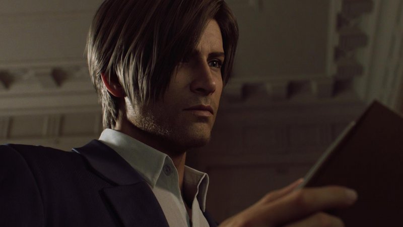 Resident Evil: Infinite Darkness, Leon osserva il disegno consegnato da Claire