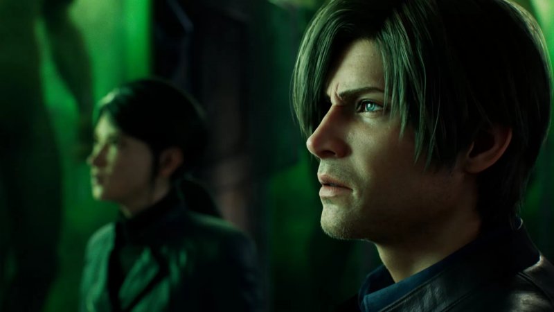 Resident Evil: Infinite Darkness, Leon e Shen May nei laboratori sotterranei