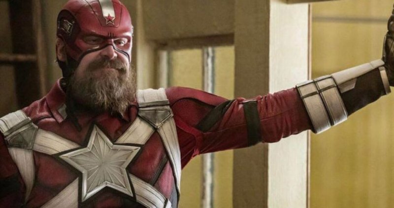 Black Widow, David Harbour in una scena. Black Widow, David Harbour in una scena.