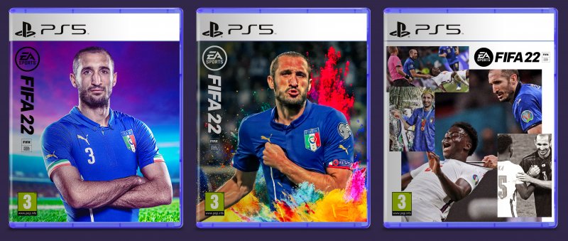 Las tres portadas de FIFA 22 con Killini en la portada