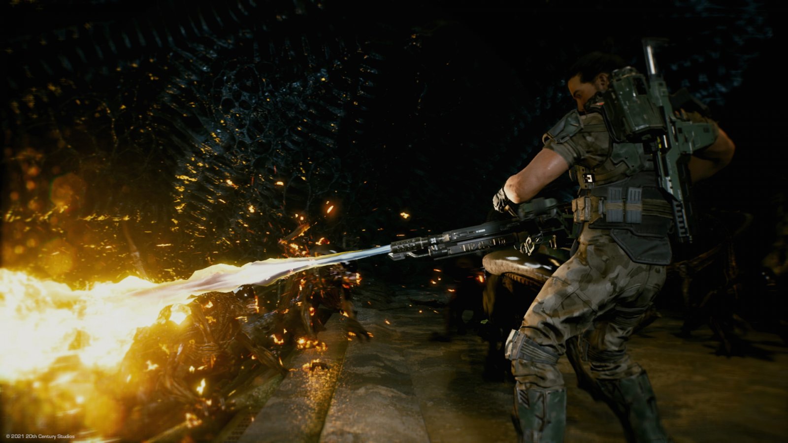 Un combattimento di Aliens: Fireteam Elite