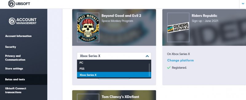 Beyond Good & Evil 2, l'interfaccia di prenotazione all'open beta. Beyond Good & Evil 2, l'interfaccia di prenotazione all'open beta.