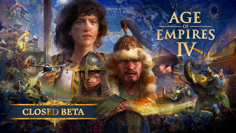 La locandina della Closed Beta di Age of Empires IV