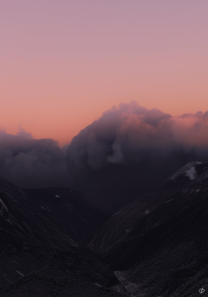 Microsoft Flight Simulator: nuvole minacciose cingono la catena dell'Himalaya