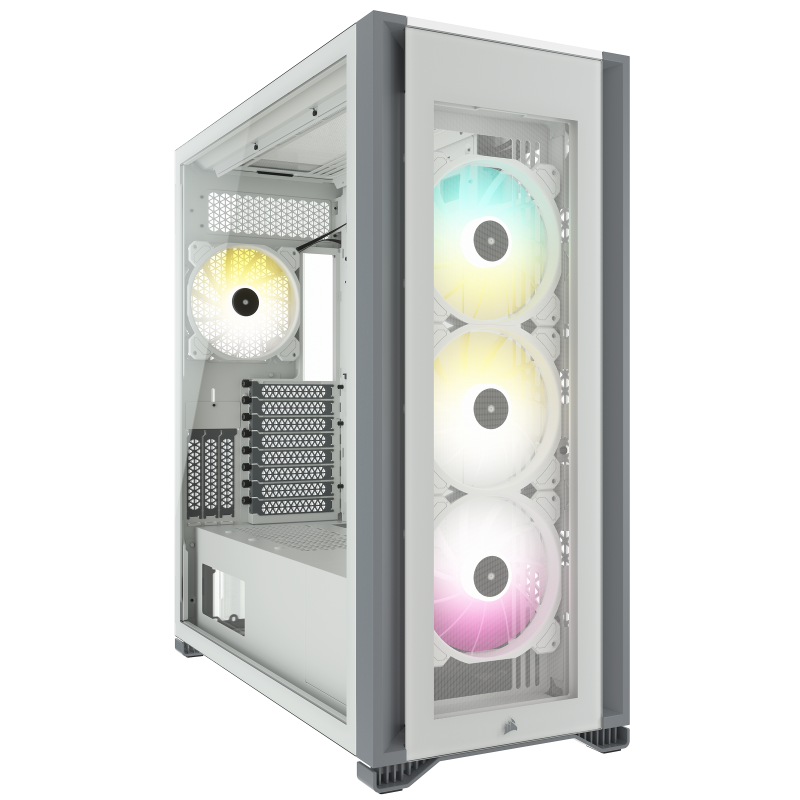 Case ATX full-tower CORSAIR iCUE 7000X RGB nella colorazione bianca