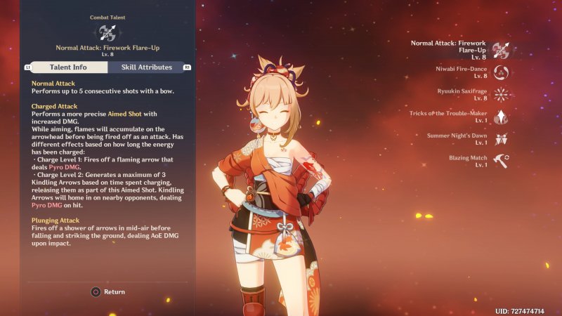 Le abilità di Yoimiya la rendono una grande DPS, ma se necessario anche un ottimo Supporto Le abilità di Yoimiya la rendono una grande DPS, ma se necessario anche un ottimo Supporto