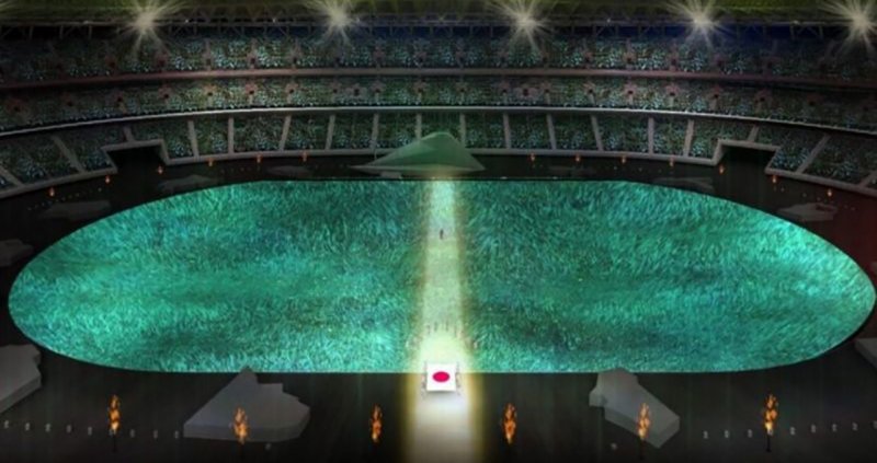 Tokyo 2020, la cerimonia originale e l'ingresso della bandiera nipponica Tokyo 2020, la cerimonia originale e l'ingresso della bandiera nipponica