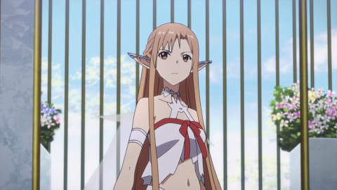 Sword Art Online: a Titania version of Oichi's Asuna cosplay