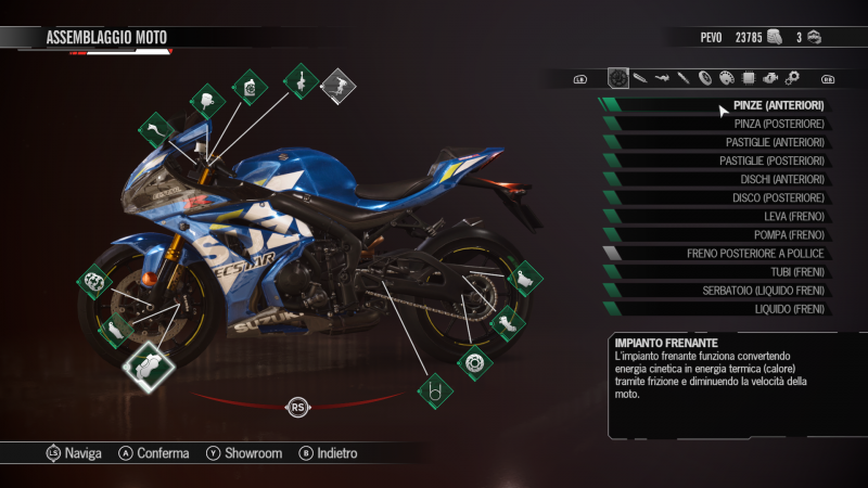Personalizzazione moto in RiMS Racing Personalizzazione moto in RiMS Racing