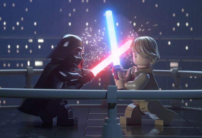 Il celebre scontro tra Darth Vader e Luke Skywalker ricreato in LEGO Star Wars: La Saga degli Skywalker