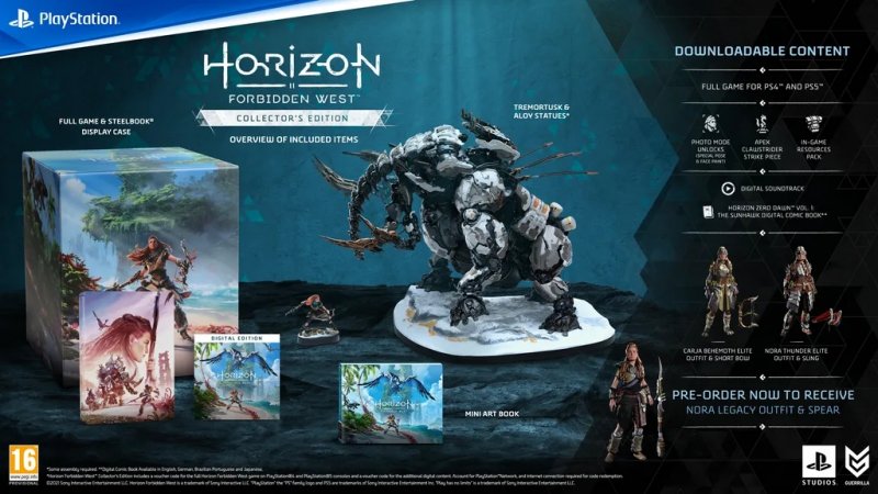 Horizon Forbidden West: la Collector's Edition contiene due statuette e tanto altro Horizon Forbidden West: la Collector's Edition contiene due statuette e tanto altro