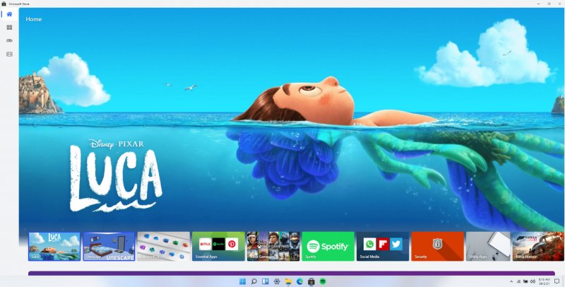 Immagine del Windows Store di Windows 11