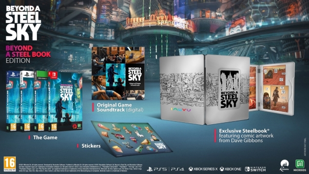 Beyond a Steel Sky, l'edizione Beyond a Steelbook Beyond a Steel Sky, l'edizione Beyond a Steelbook