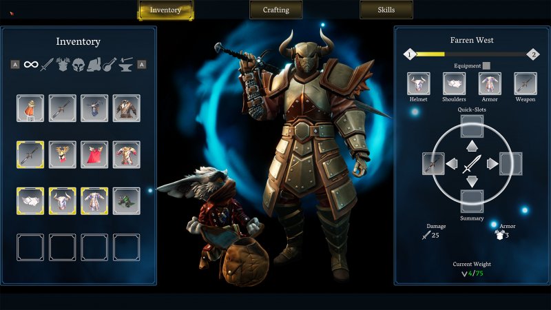 Stray Blade, il menu di gioco è di facile lettura e ben suddiviso Stray Blade, il menu di gioco è di facile lettura e ben suddiviso