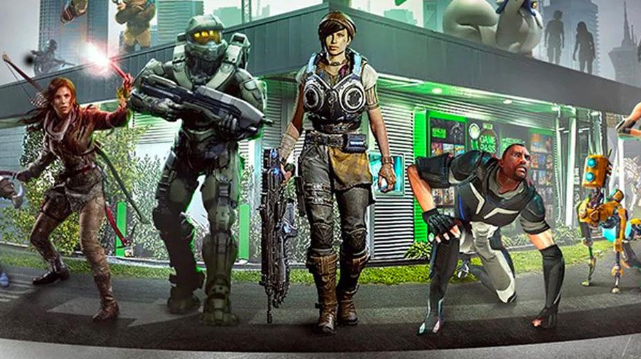 Alcuni personaggi dei videogiochi in un'immagine promozionale del Game Pass