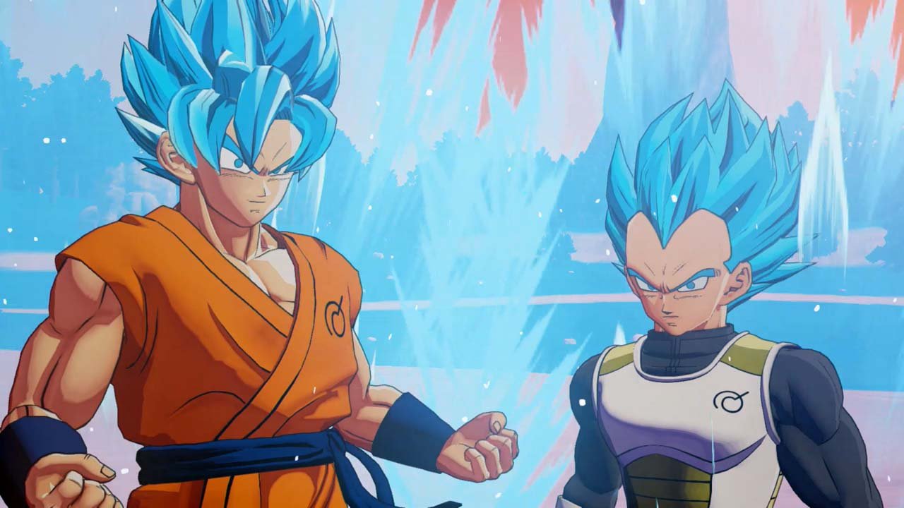 Goku e Vegeta in Dragon Ball Z: Kakarot