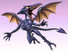 Ridley su Super Smash Bros., dov'è stato introdotto, come personaggio giocabile, nell'ultimo episodio. Ridley su Super Smash Bros., dov'è stato introdotto, come personaggio giocabile, nell'ultimo episodio.
