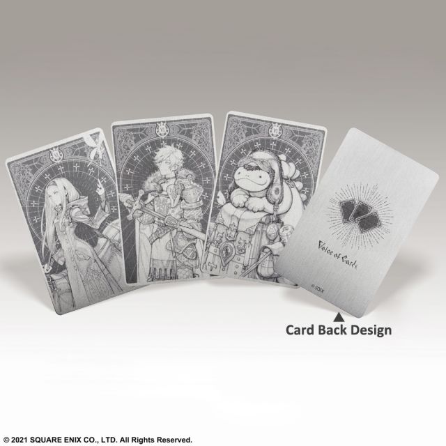 Voice of Cards: The Isle Dragon Roars, le carte metalliche da collezione