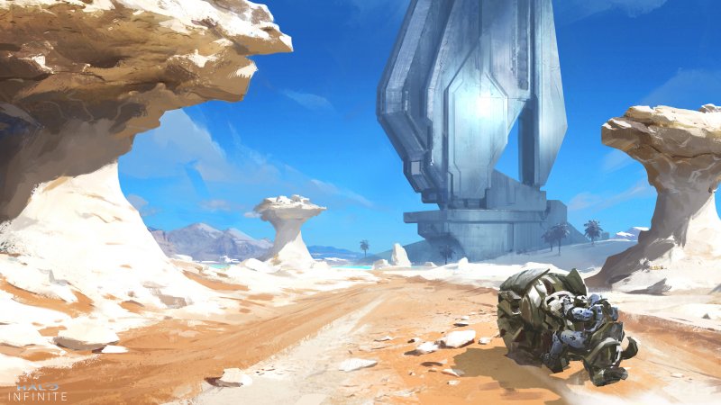 Halo Infinite: alcuni artwork mostrano variazioni nette dell'ambientazione Halo Infinite: alcuni artwork mostrano variazioni nette dell'ambientazione