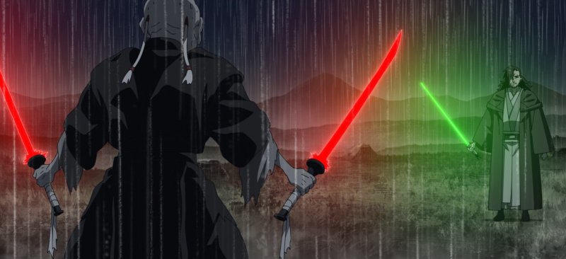 Star Wars: Visions, una scena de Il vecchio