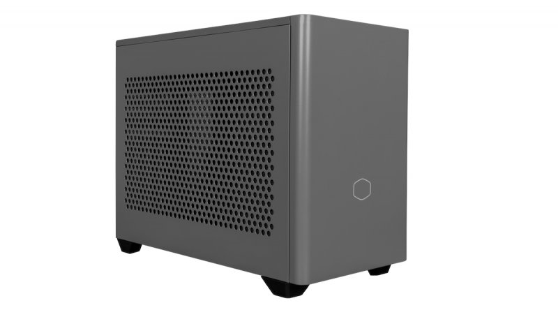 La paratia sinistra del Cooler Master NR200P MAX può essere in vetro temperato o acciao SGCC traforato La paratia sinistra del Cooler Master NR200P MAX può essere in vetro temperato o acciao SGCC traforato