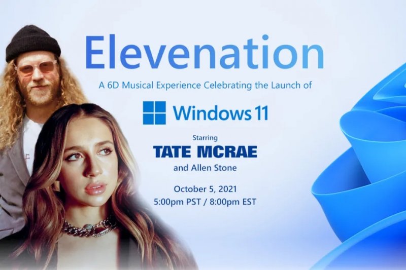 Elevenation, la locandina dell'evento digitale per il lancio di Windows 11