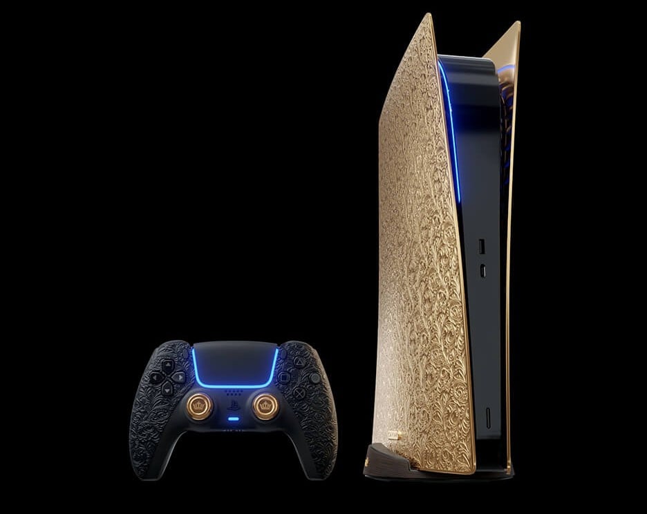 Caviar presenta la Prime Collection: PS5 con scocca d'oro da